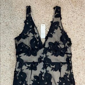 NWT Black & Cream Lace Dress
